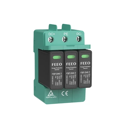DC SPD 3P 1500VDC 20kA সোলার পিভি ফটোভোলটাইক সিস্টেম প্রটেক্টর